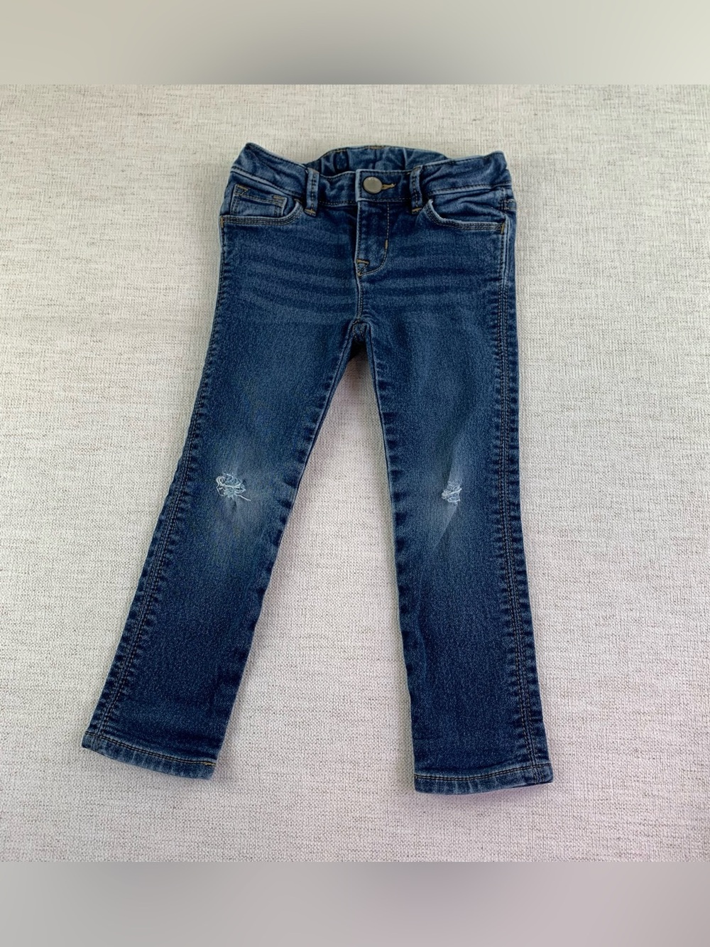 GAP toddler girl skinny jeans stretchy slightly distressed adjustable waist